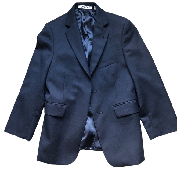 Dkny Other - DKNY boys wool suit size 8R Black
